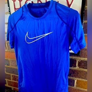 Boys large fitted blue Nike shirt